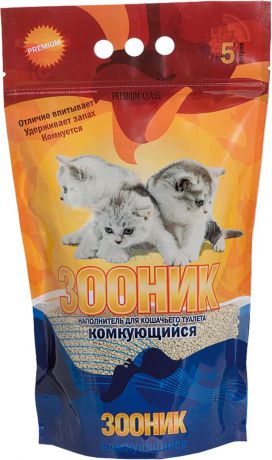 Наполнитель "Зооник", комкующийся, 5 л