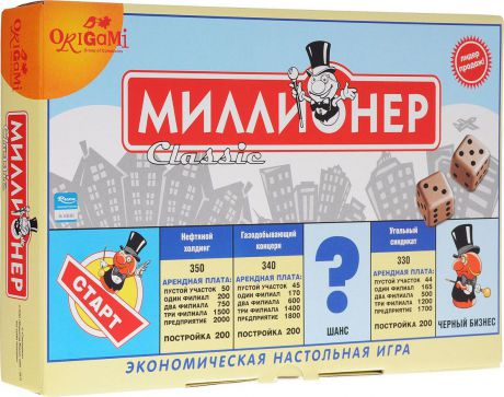 Оригами Настольная игра Миллионер Классик 00109