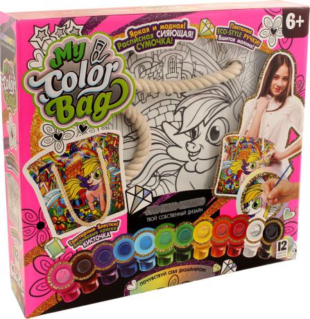 Набор для творчества Danko Toys "My Color Bag. Сумка-раскраска Мульт 3. Пони"