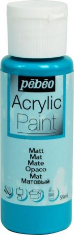 Pebeo Краска акриловая Acrylic Paint матовая цвет 097827 бирюзовый 59 мл