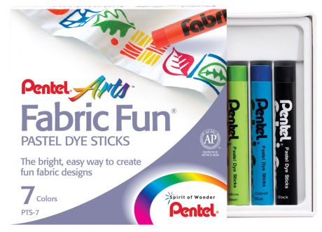 Pentel Краска для ткани FabricFun Pastels 7 цветов