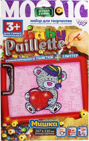 Набор для творчества Danko Toys "Baby Paillette. Медвежонок"