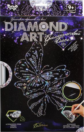 Набор для создания мозаики Danko Toys "Diamond Art. Набор 4. Бабочки"