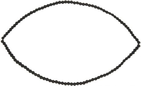 Бусины стеклянные на нити "Zlatka", цвет: черный, диаметр 4 мм, длина нити 40,6 см