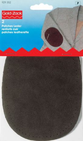 Заплатка для пришивания "Prym", цвет: коричневый, 2 шт