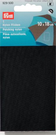 Заплатка нейлоновая "Prym", самоклеящаяся, цвет: черный, 18 x 10 см. 342587