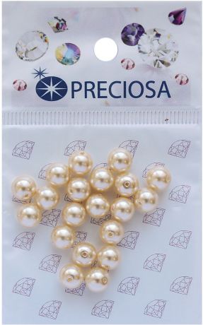 Хрустальный жемчуг Preciosa "Cream", 6 мм, 20 шт