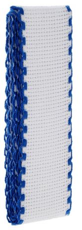 Канва ленточная для вышивания "Bestex", цвет: белый, синий, 3,5 см х 1,5 м