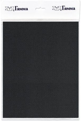 Канва для вышивки Gamma Aida №18, цвет: черный, 30 х 40 см. K18