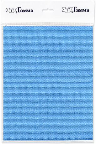 Канва для вышивки Gamma Aida №11, цвет: голубой, 50 х 50 см. K03