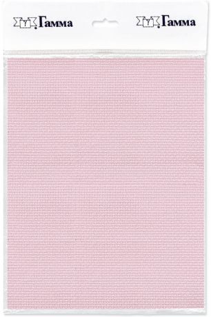 Канва для вышивки Gamma Aida №14, цвет: светло-розовый, 150 х 100 см. K04