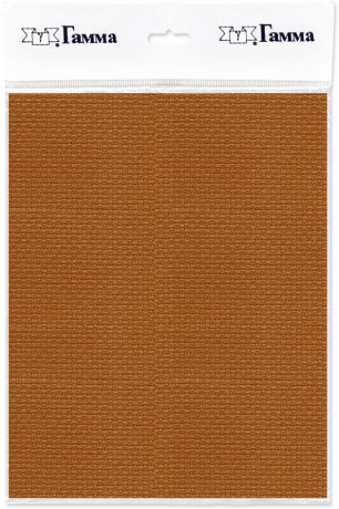 Канва для вышивки Gamma Aida №14, цвет: коричневый, 30 х 40 см. K04