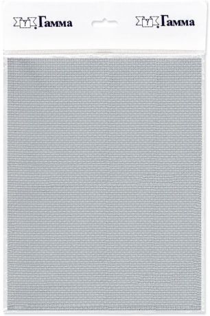 Канва для вышивки Gamma Aida №14, цвет: светло-серый, 30 х 40 см. K04