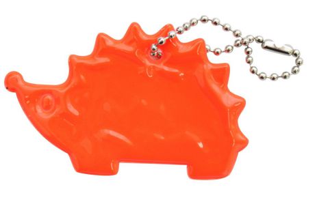 Декоративное подвесное украшение Bestex "Ежик", светоотражающее, цвет: оранжевый, 2 шт