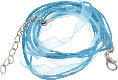 Шнурок для бижутерии "Астра", цвет: синий, длина: 48 см, диаметр 1 мм, 1 шт