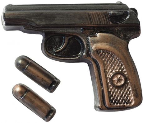 Форма для мыла Выдумщики "Пистолет Макаров с пулями", пластиковая