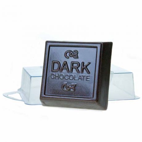 Форма для литья "Темный шоколад", пластиковая, 7 х 7 х 2,5 см