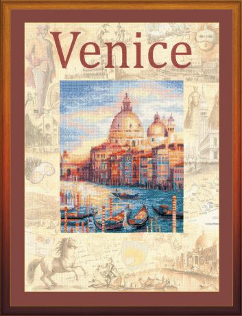 Набор для вышивания крестом Riolis "Города мира. Венеция", 30 x 40 см 0030
