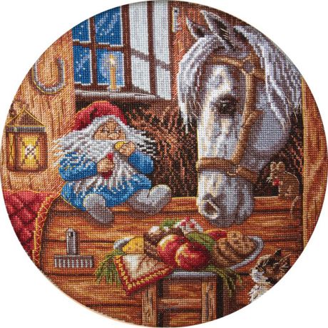 Набор для вышивания крестом Panna "Домовой - покровитель домашних животных", 24 x 24 см