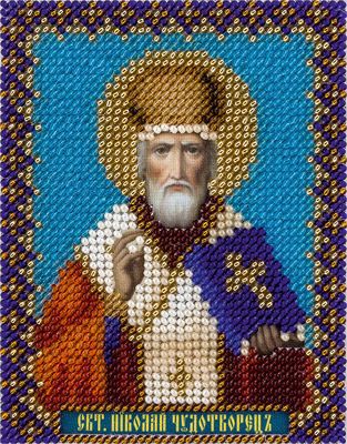 Набор для вышивания бисером Panna "Икона Святителя Николая Чудотворца", 8,5 x 11 см
