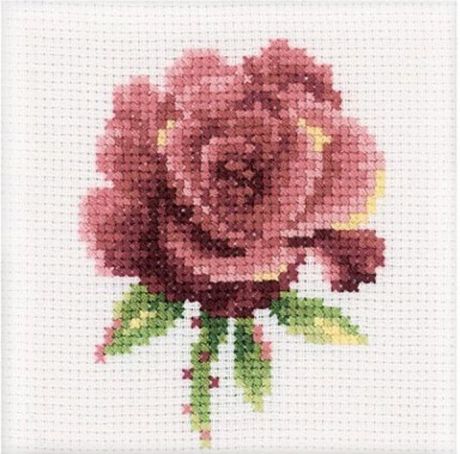 Набор для вышивания крестом РТО "Роза красная", 10 х 10 см