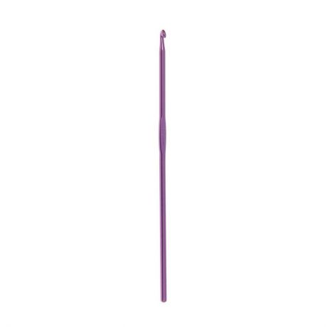 Крючок для вязания, 1215374, фиолетовый, диаметр 3,5 мм, длина 15 см