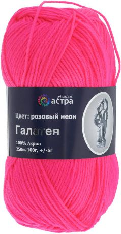 Пряжа для вязания Astra Premium "Галатея", цвет: розовый неон (13), 250 м, 100 г, 5 шт