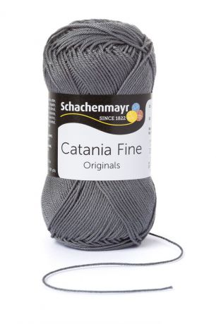 Пряжа для вязания Schachenmayr "Originals Catania Fine", цвет: серый (01019), 165 м, 50 г