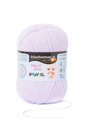 Пряжа для вязания Schachenmayr "Baby Smiles Suavel", цвет: светло-сиреневый (01034), 366 м, 50 г
