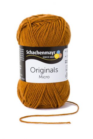 Пряжа для вязания Schachenmayr "Originals Micro", цвет: каштановый (00112), 145 м, 50 г