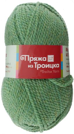 Пряжа для вязания "Меланж", цвет: зеленый (1775), 150 м, 100 г, 10 шт