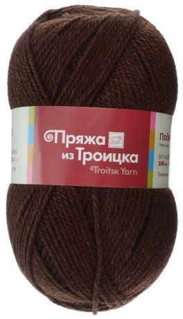 Пряжа для вязания "Подмосковная", цвет: темно-шоколадный (0412), 250 м, 100 г, 10 шт