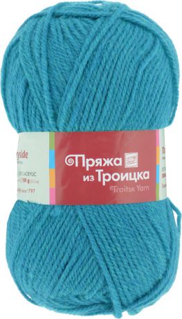 Пряжа для вязания "Подмосковная", цвет: голубая бирюза (0474), 250 м, 100 г, 10 шт
