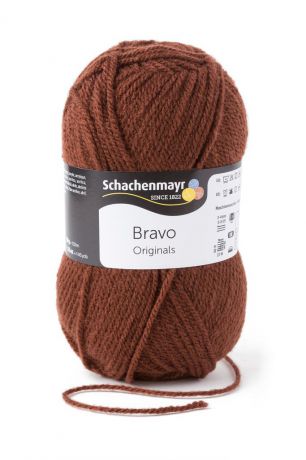 Пряжа для вязания Schachenmayr "Originals Bravo", цвет: коричневый (08281), 133 м, 50 г