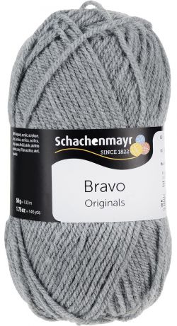 Пряжа для вязания Schachenmayr "Originals Bravo", цвет: серый (08295), 133 м, 50 г