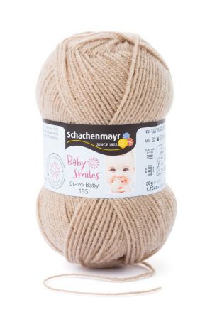 Пряжа для вязания Schachenmayr "Bravo Baby Smiles 185", цвет: верблюжий (01010), 185 м, 50 г
