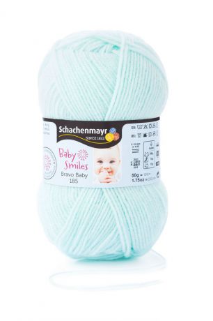 Пряжа для вязания Schachenmayr "Bravo Baby Smiles 185", цвет: мятный (01066), 185 м, 50 г