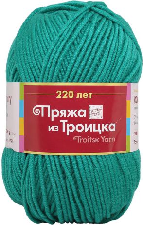 Пряжа для вязания Троицкая камвольная фабрика "Юбилейная", цвет: изумруд (0313), 200 м, 200 г, 5 шт