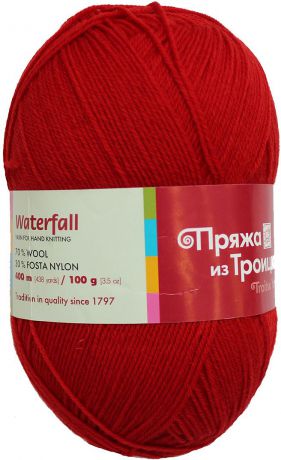 Пряжа для вязания Троицкая камвольная фабрика "Водопад", цвет: красный (0042), 400 м, 100 г, 10 шт