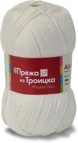 Пряжа для вязания Троицкая камвольная фабрика "Алиса", цвет: отбеленный (0230), 300 м, 100 г, 10 шт
