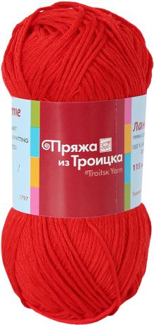 Пряжа для вязания Троицкая камвольная фабрика "Ландыш", цвет: красный (0042), 115 м, 50, г, 10 шт
