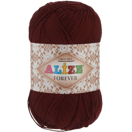 Пряжа для вязания Alize "Forever", цвет: бордовый (339), 300 м, 50 г, 5 шт
