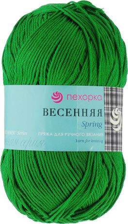 Пряжа для вязания Пехорка "Весенняя", цвет: яркая зелень (480), 250 м, 100 г, 5 шт