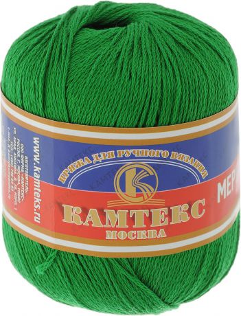 Пряжа для вязания Камтекс "Хлопок мерсеризованный", цвет: трава (044), 200 м, 50 г, 10 шт