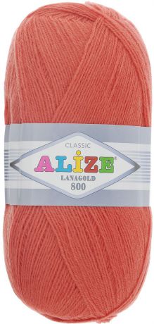 Пряжа для вязания Alize "Lanagold 800", цвет: коралловый (154), 800 м, 100 г, 5 шт