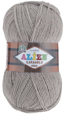 Пряжа для вязания Alize "Lanagold Fine", цвет: светло-коричневый (207), 390 м, 100 г, 5 шт