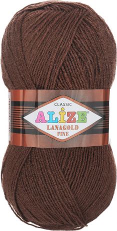 Пряжа для вязания Alize "Lanagold Fine", цвет: корица (583), 390 м, 100 г, 5 шт