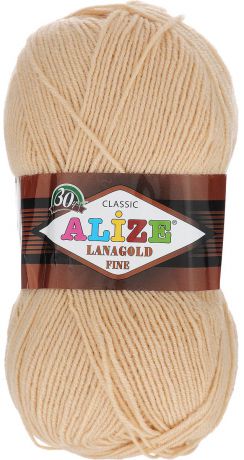 Пряжа для вязания Alize "Lanagold Fine", цвет: персиковый (680), 390 м, 100 г, 5 шт