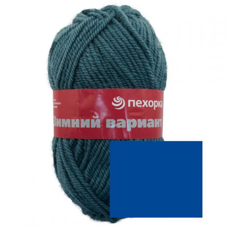 Пряжа для вязания Пехорка "Зимний вариант", цвет: светлая джинса (256), 100 м, 100 г, 10 шт