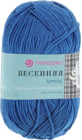 Пряжа для вязания Пехорка "Весенняя", цвет: джинсовый (255), 250 м, 100 г, 5 шт